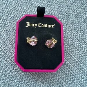 Juicy Couture Pink Heart Logo Earrings – NWT – Retail $48 USD